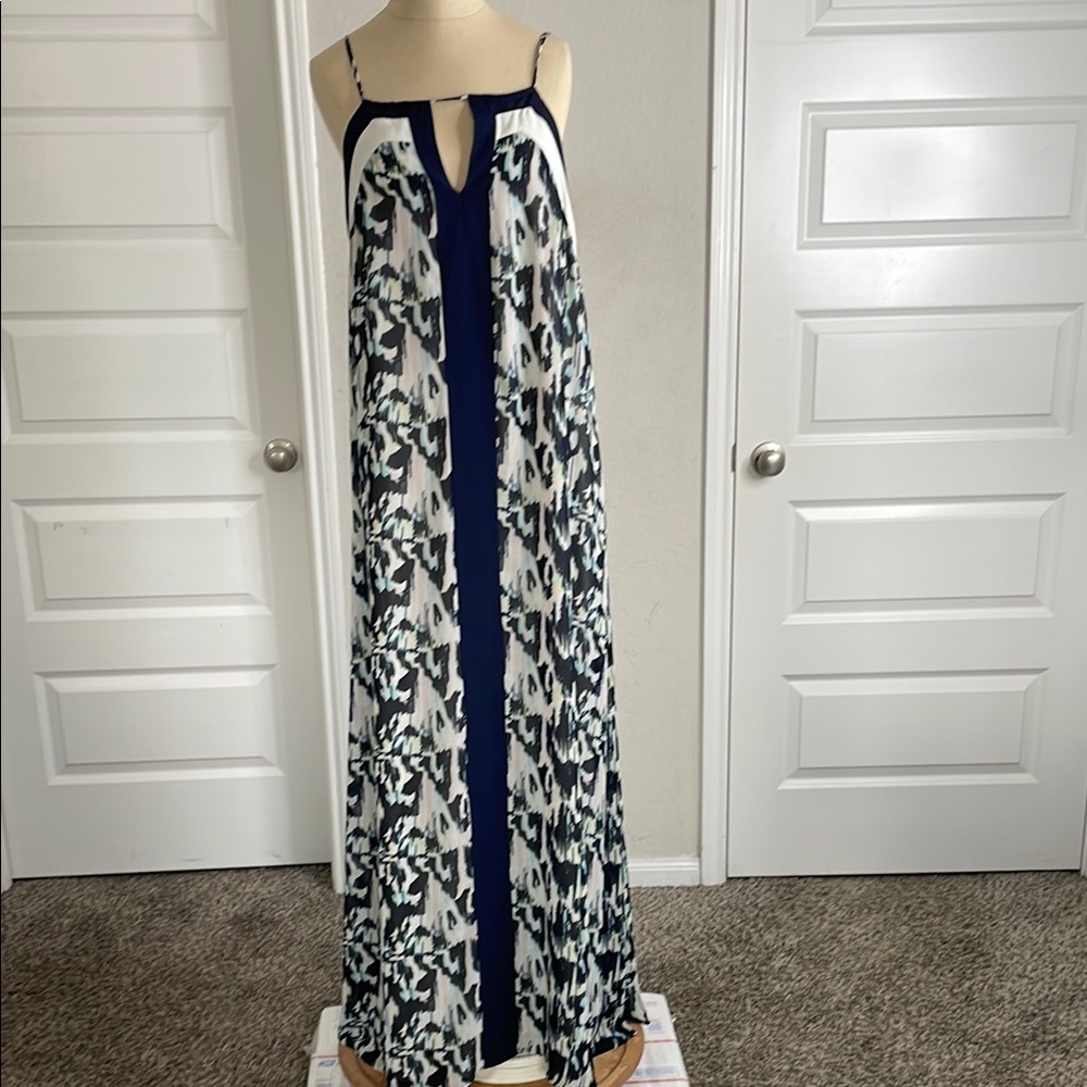 Adelyn Rae Blue and White Resort Sundress